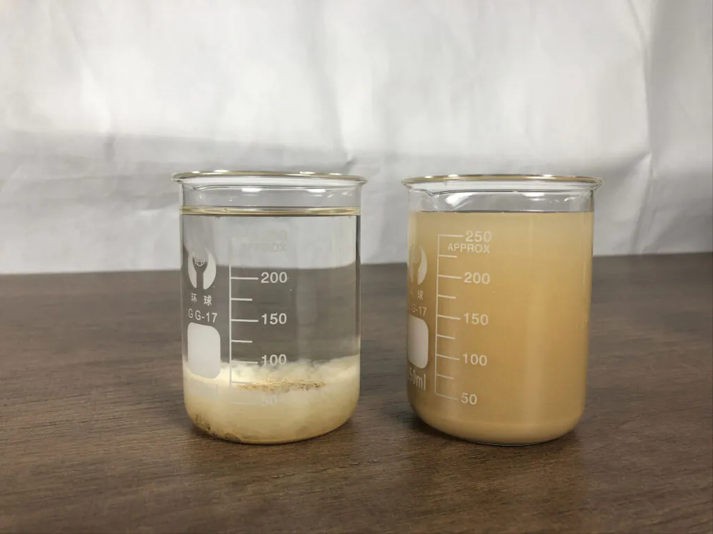 Before and after comparison