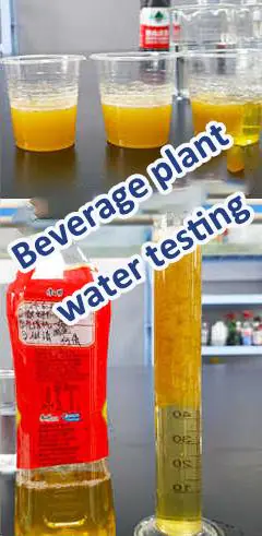 Beverage plant water testing