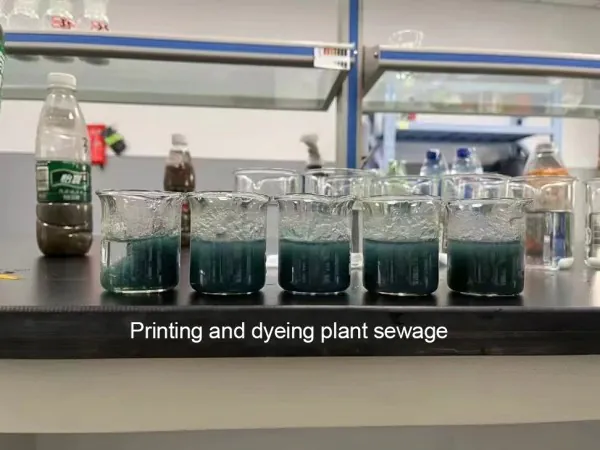 Printing and dyeing plant sewage