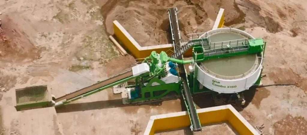 Sand washing plant