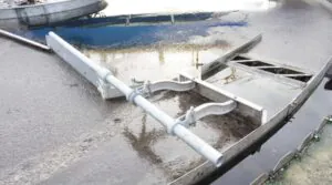 bubbles in clear water zone of clarifier