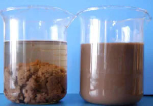 flocculation effect comparison – good vs poor