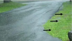 Deicing runoff affecting roadside soil