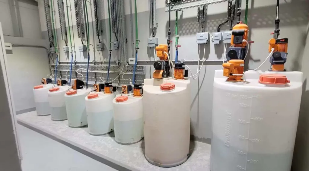 Industrial water treatment dosing system