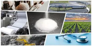 Polyacrylamide powder and industrial application