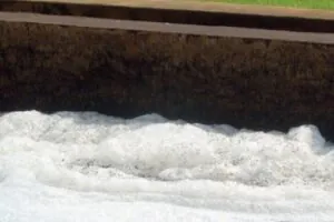 White foam on DAF unit surface
