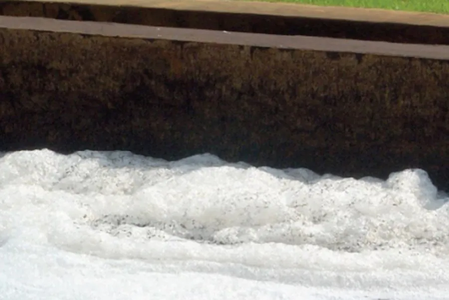 White foam on DAF unit surface