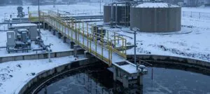 sludge dewatering in winter conditions