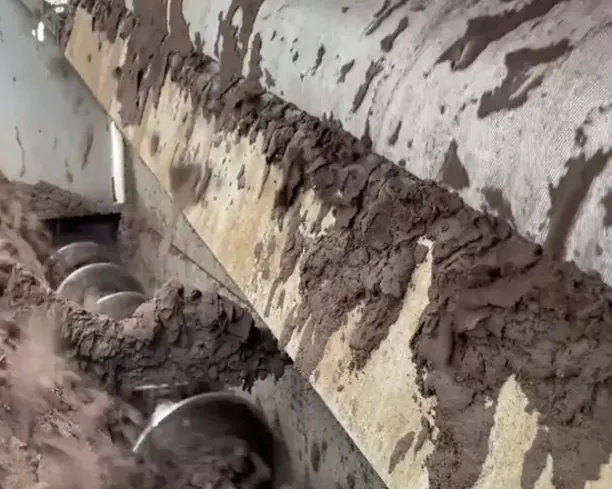 sludge dewatering press performance